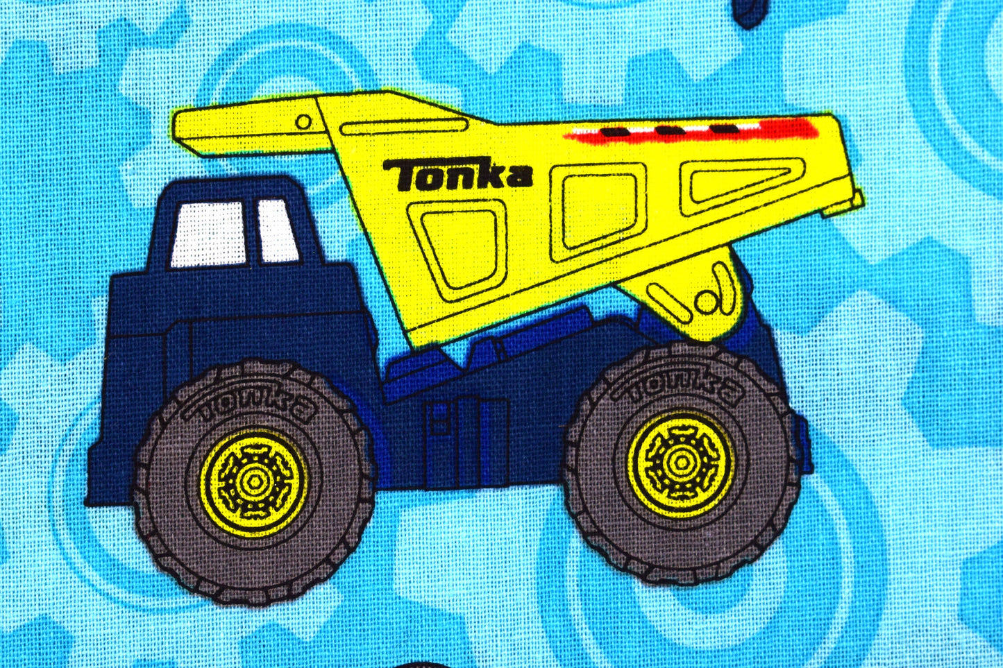 Tonka truck Quilting Fabric, truck fabric By camelot fabrics - Price by the Half Metre The Quilt Sanctuary