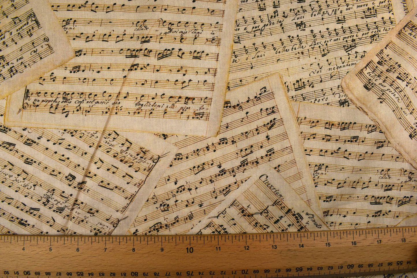 Music Extra wide backing fabric, cotton quilting fabric, price per half metre The Quilt Sanctuary