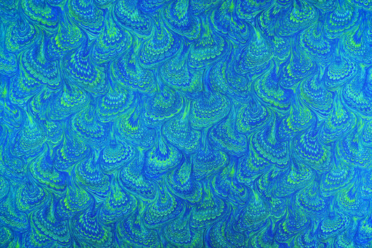 Blue Marbled paper quilting fabric, Library of Rarities robert Kaufman, Price by the Half Metre The Quilt Sanctuary