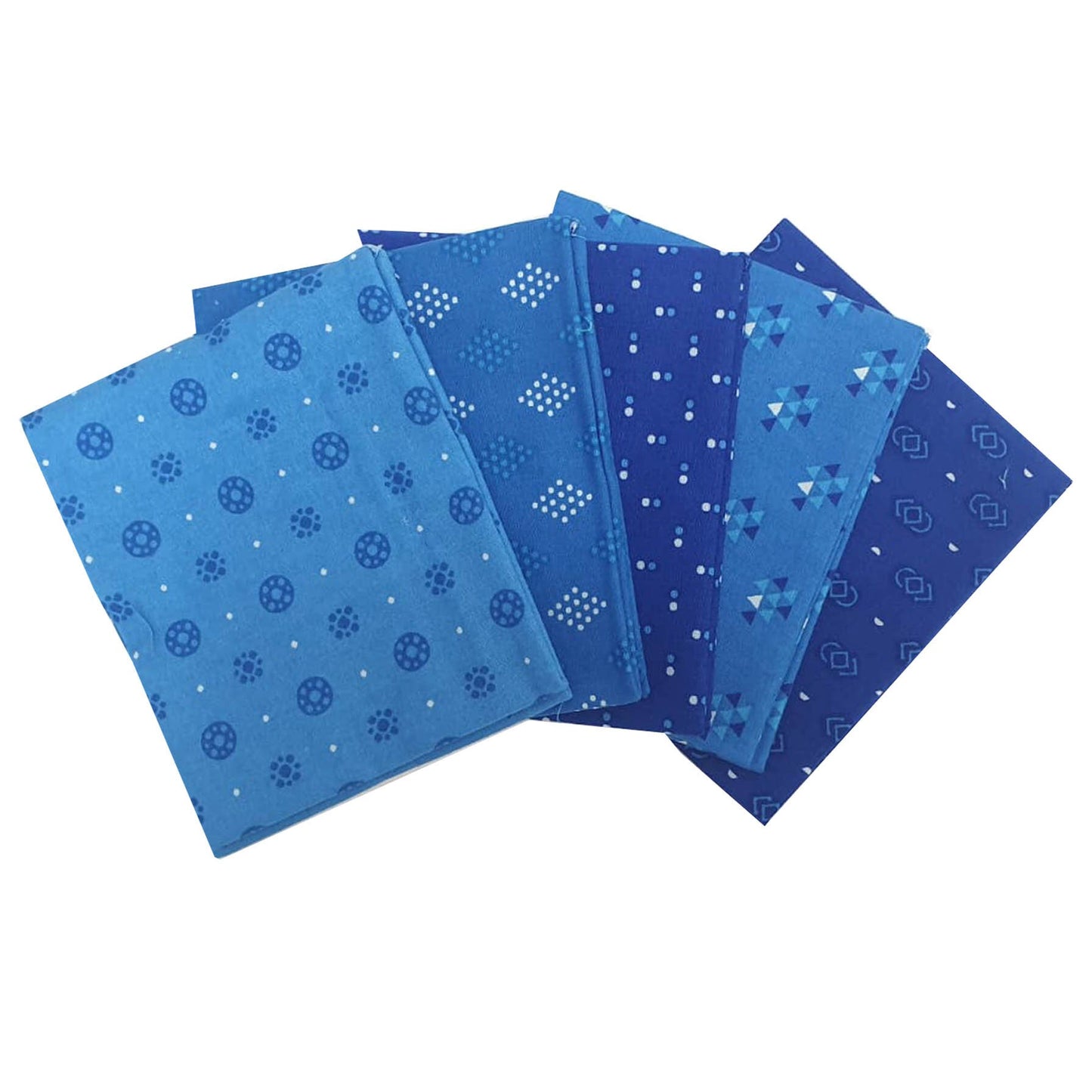 Blue fat Quarter Bundle, blender fabric, quilting fabric The Quilt Sanctuary