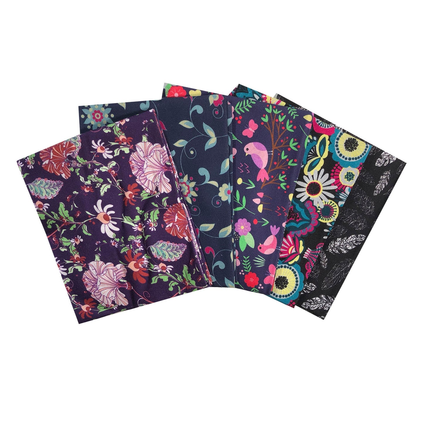 hip floral fat Quarter Bundle, floral fabric, quilting fabric The Quilt Sanctuary