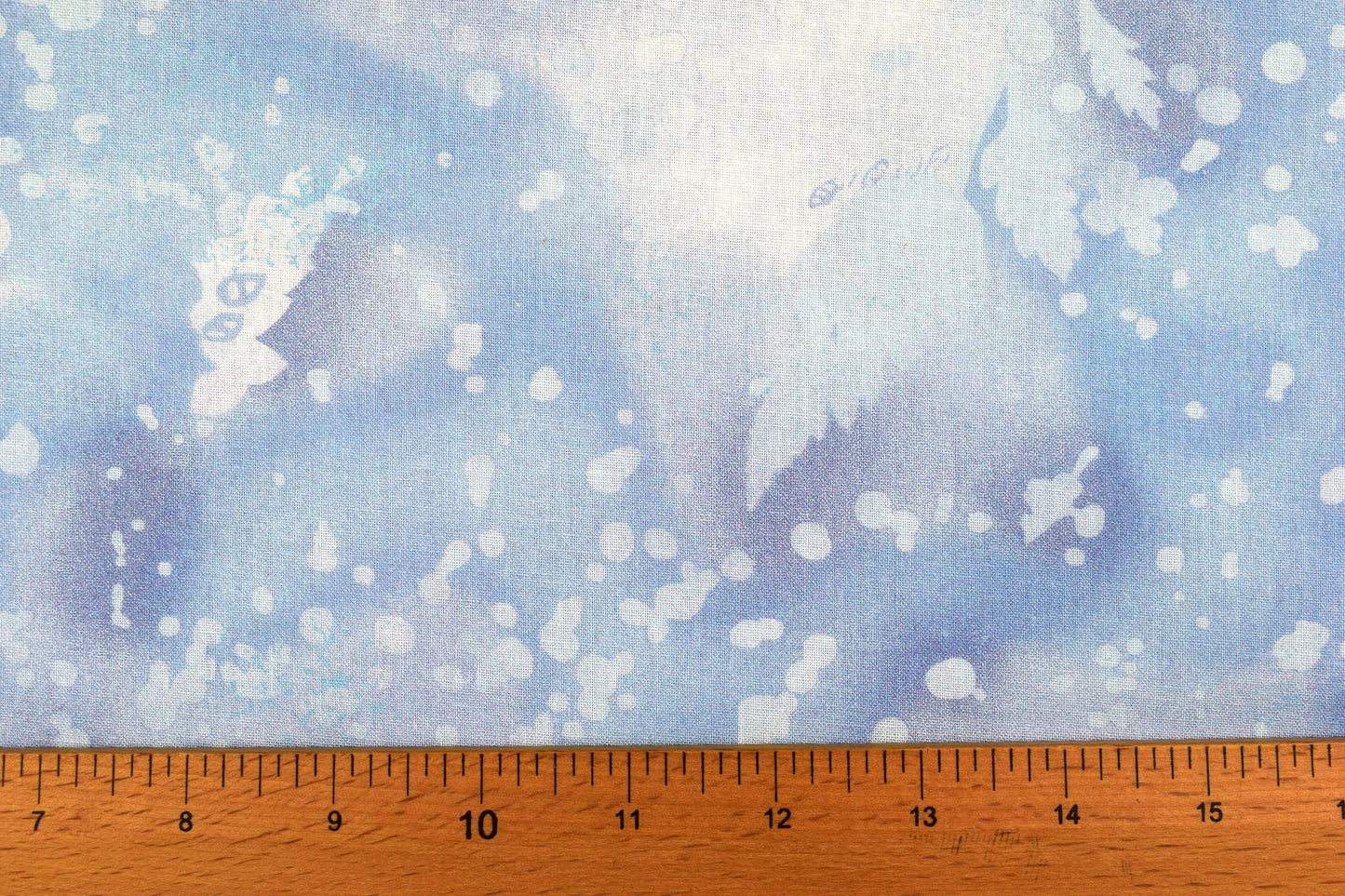 Sky Blue Batik Extra wide quilt backing fabric, cotton quilting fabric, Fossil fern - price per half metre The Quilt Sanctuary