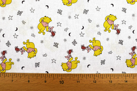 Disney Winnie the pooh and Piglet Quilting Fabric, Cotton Fabric - Price by the Half Metre The Quilt Sanctuary