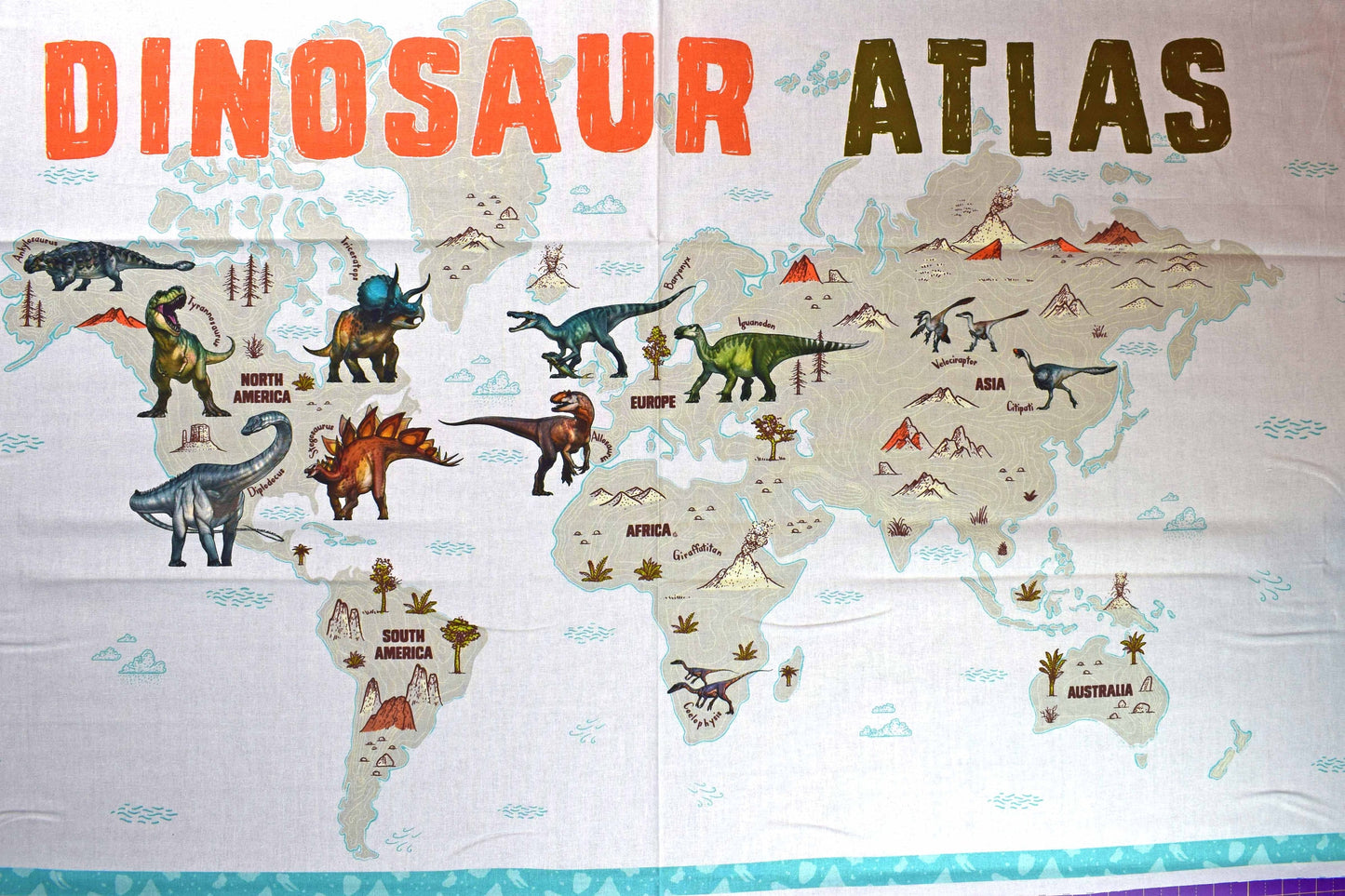 Dinosaur quilting bundle, Quilting Panel, Quilting fabric, cotton fabric, prehistoric fabric, dinosaur fabric, childrens fabric The Quilt Sanctuary