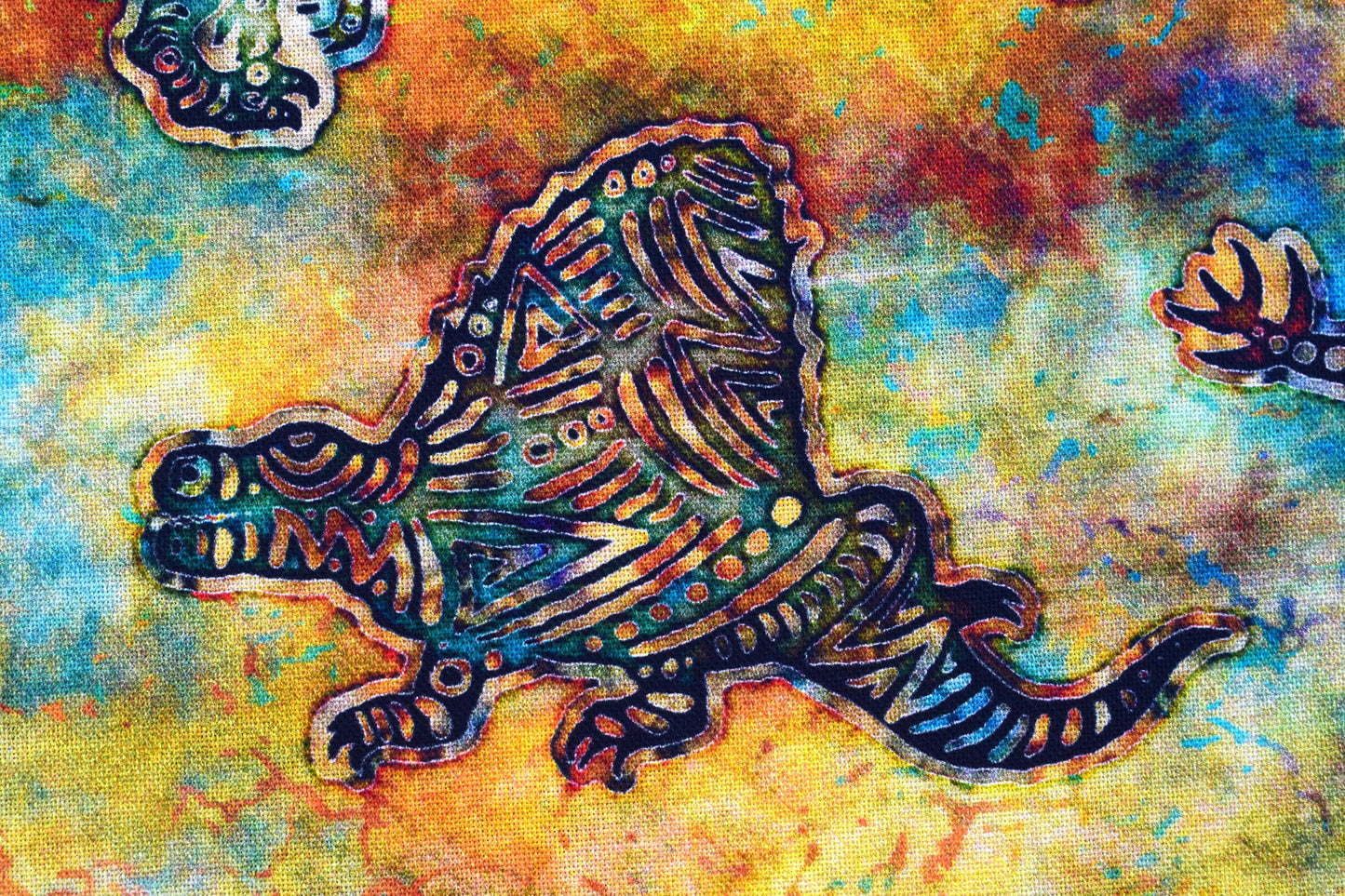 Dinosaur prints, Quilting fabric, cotton fabric, prehistoric - Price by the Half Metre The Quilt Sanctuary