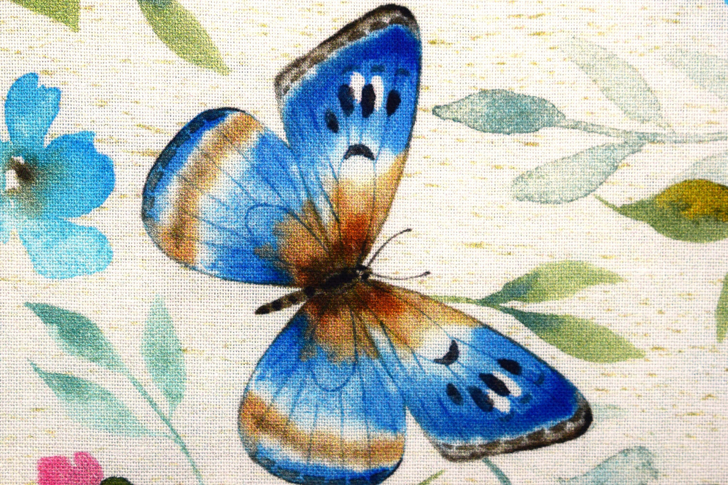 Butterfly fabric, cotton butterfly and dragonfly fabric, quilting fabric,wildflower farm - Price by the Half Metre The Quilt Sanctuary