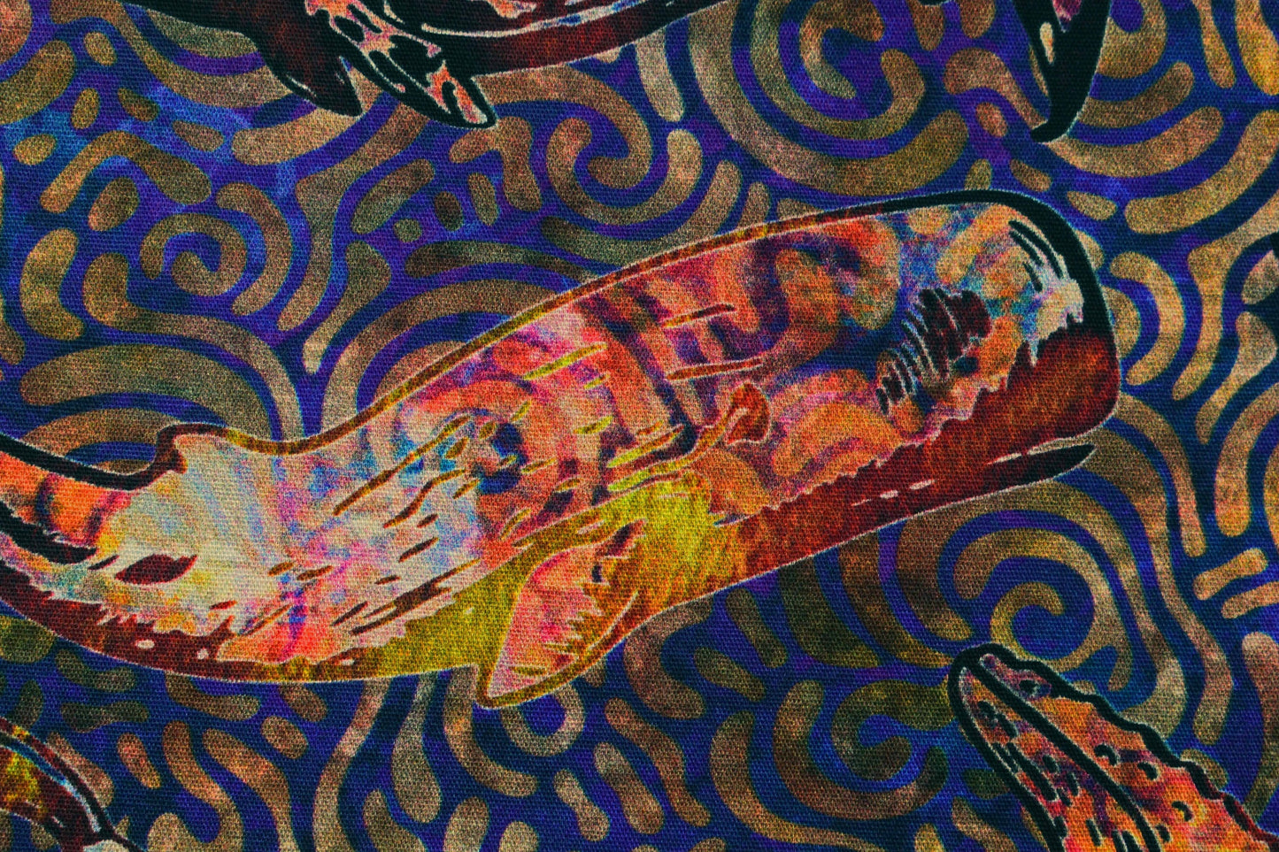 Whale Fabric, Quilting fabric, cotton fabric, sea creatures, Aquatica - Price by the Half Metre The Quilt Sanctuary