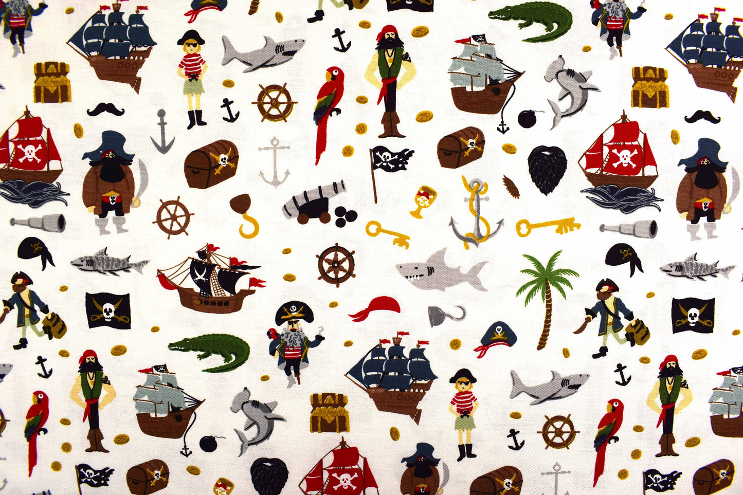 Pirate Captain fabric, quilting fabric, Pirates tale, Riley Blake Design - Price by the Half Metre The Quilt Sanctuary