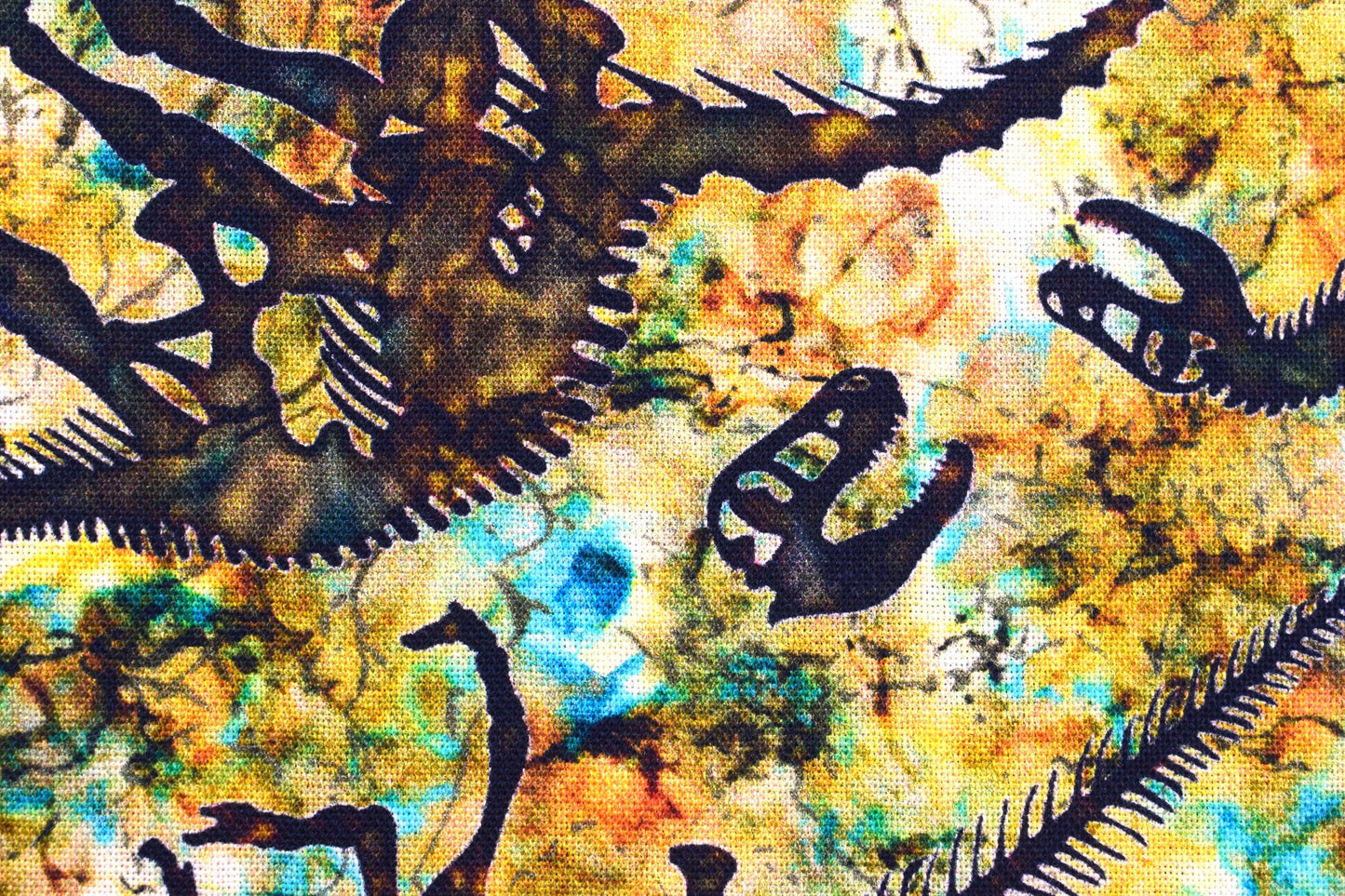 Fossil Fabric, Quilting fabric, cotton fabric, Dinosaur Bones, Prehistoric - Price by the Half Metre The Quilt Sanctuary