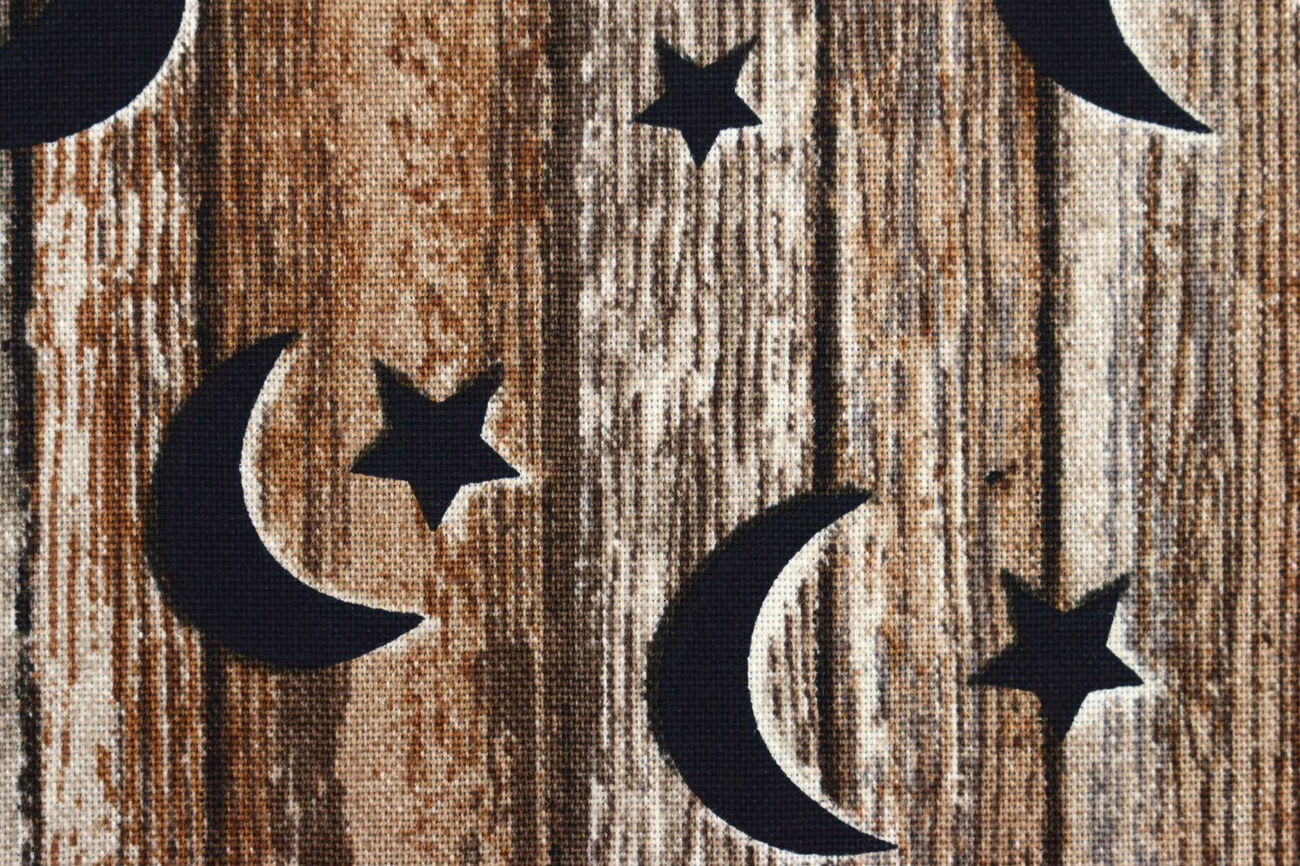 Stars and Moon fabric, Privy door fabric, Natures calling, Price by the Half Metre The Quilt Sanctuary