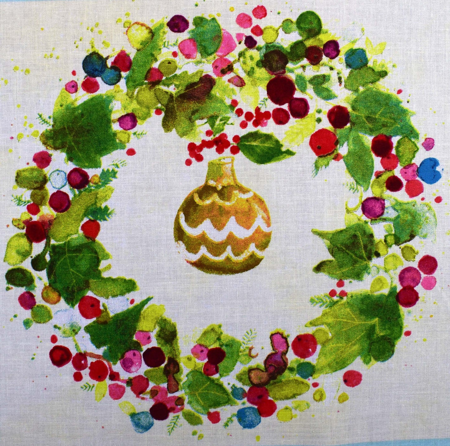 Christmas fabric panel, Christmas Quilting panel, O Christmas tree The Quilt Sanctuary