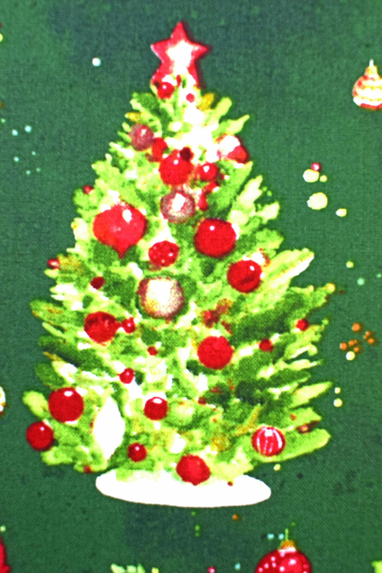 Green Christmas tree fabric, Christmas quilting fabric, O Christmas Tree, Price by the Half Metre The Quilt Sanctuary