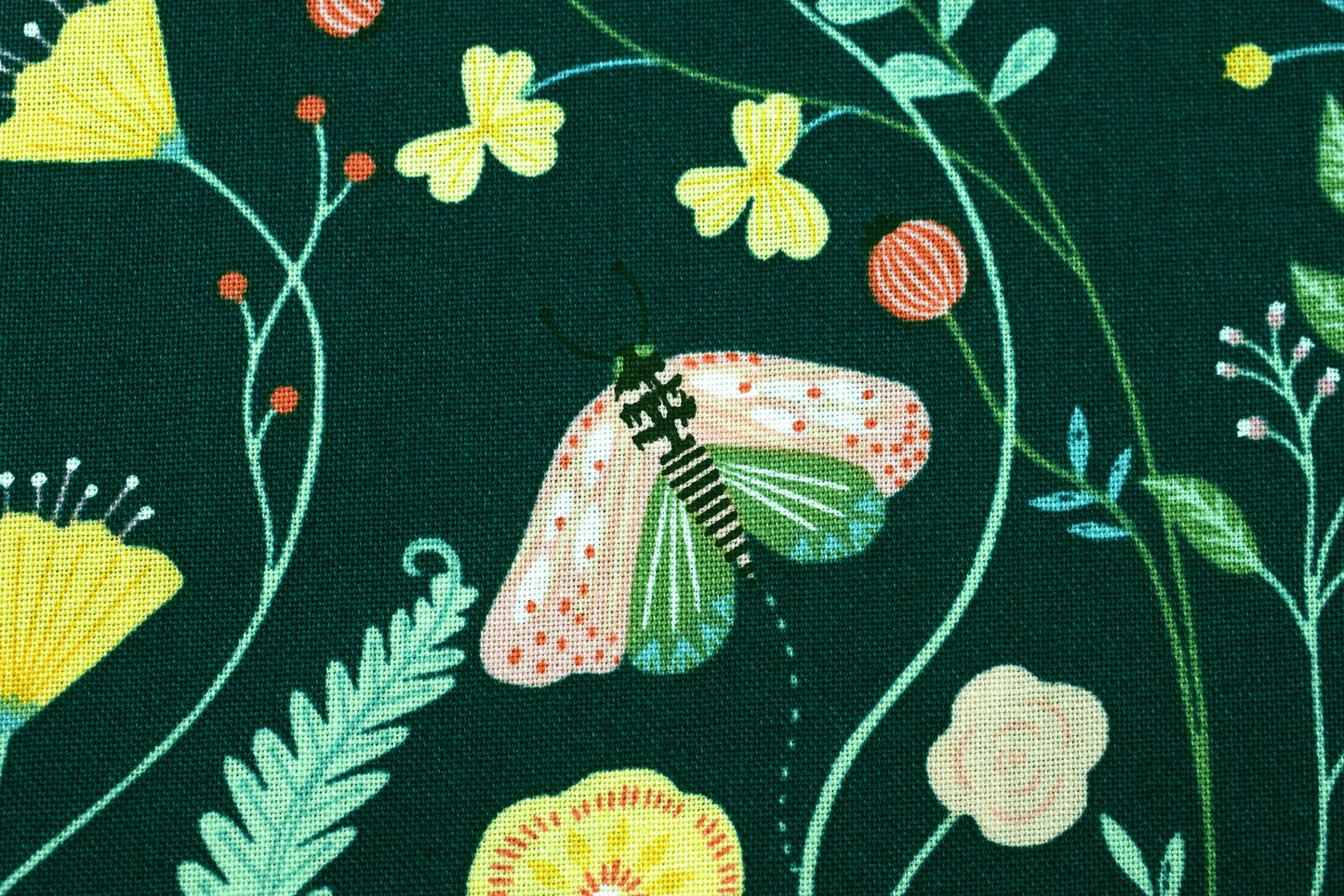 Snail fabric, Quilting fabric, cotton fabric, woodland creatures, dear Stella - Price by the Half Metre The Quilt Sanctuary