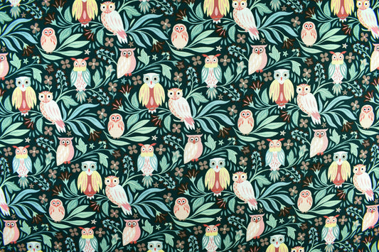 Owl fabric, Quilting fabric, cotton fabric, woodland creatures, dear Stella - Price by the Half Metre The Quilt Sanctuary