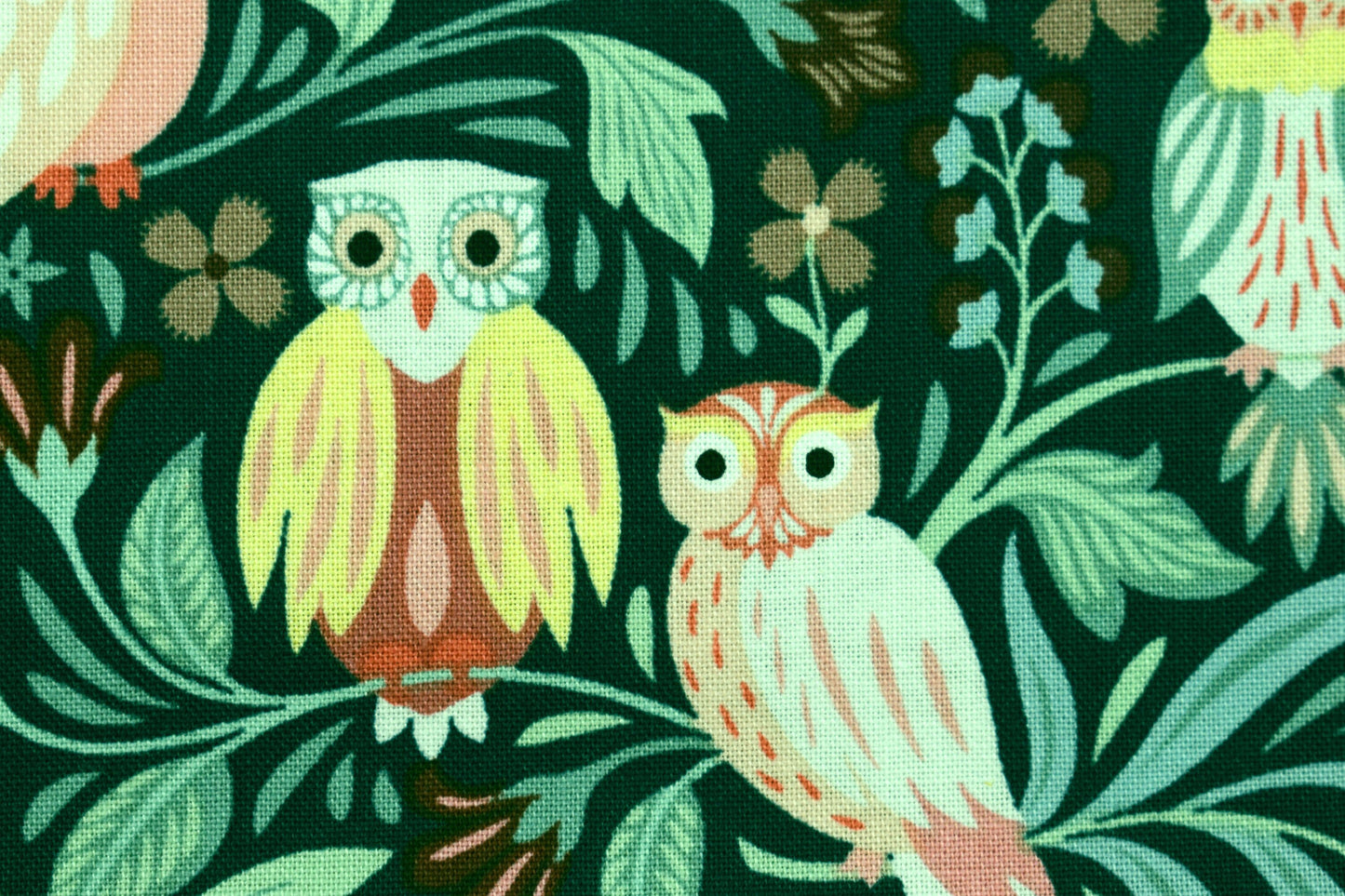 Owl fabric, Quilting fabric, cotton fabric, woodland creatures, dear Stella - Price by the Half Metre The Quilt Sanctuary