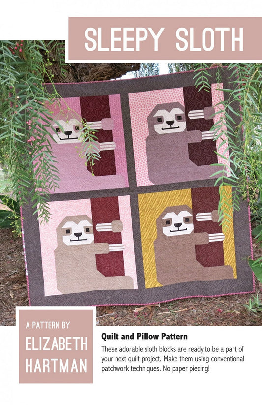 Sleepy Sloth Quilting pattern by Elizabeth Hartman - PATTERN ONLY The Quilt Sanctuary