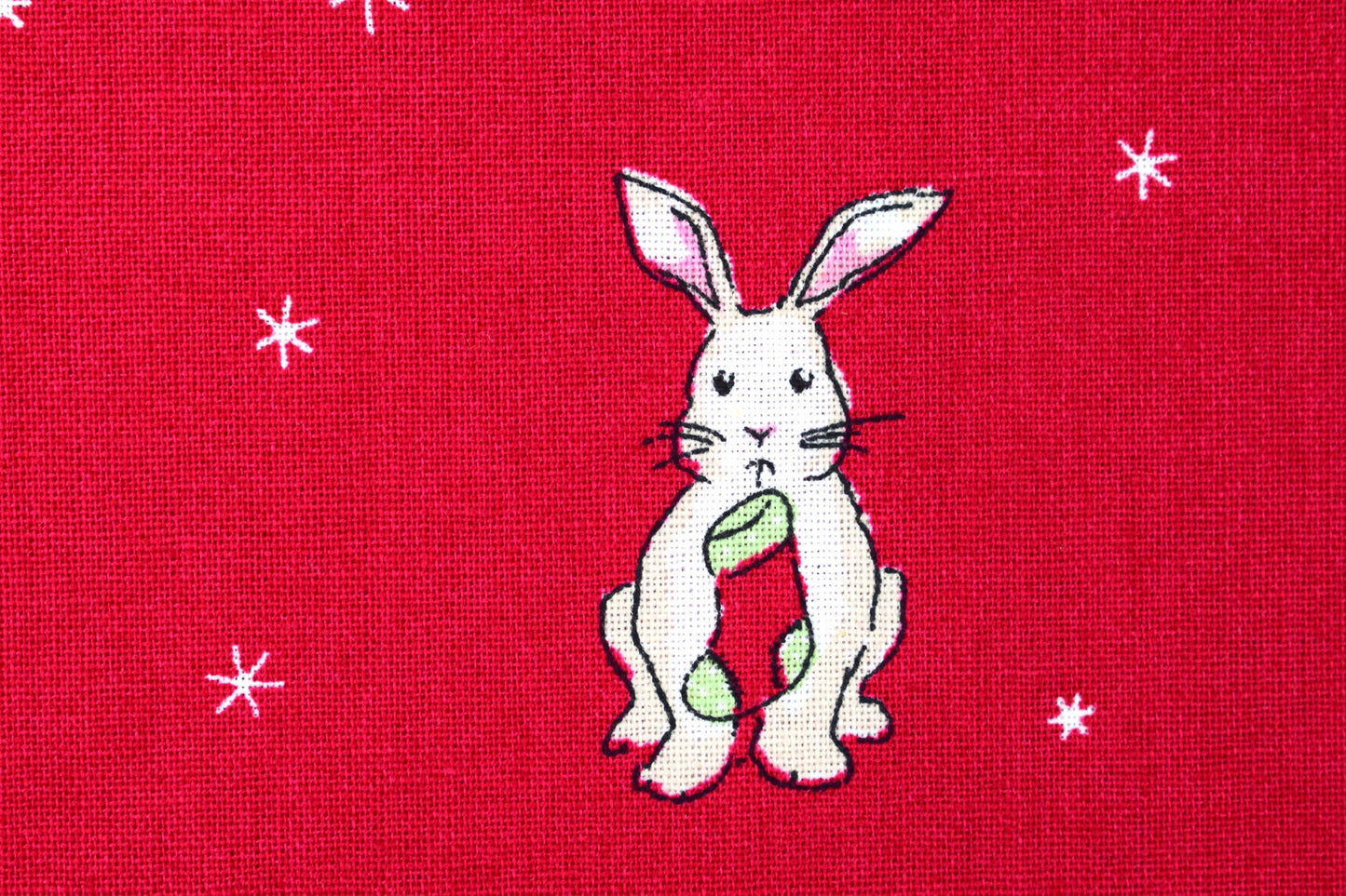 Bunny Rabbit Christmas fabric - Christmas Critters by Debbie Shore - Price by the Half Metre The Quilt Sanctuary