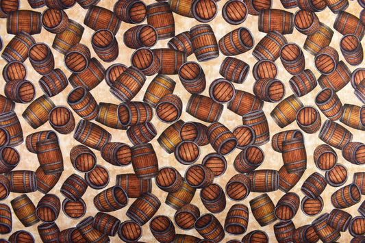 Beer Barrel fabric, Quilting fabric, cotton fabric, quilting treasures, On Tap - Price by the Half Metre The Quilt Sanctuary