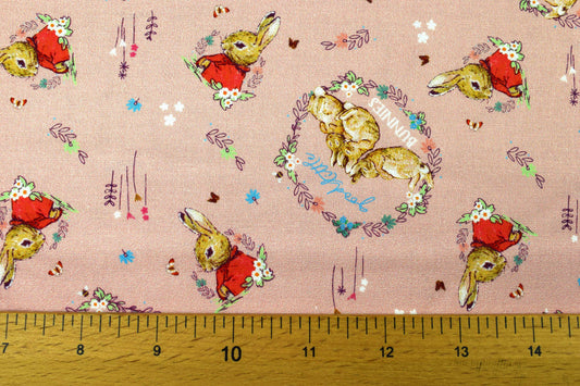 Flopsy Mopsy fabric, Peter Rabbit, Beatrix Potter - Price by the Half Metre The Quilt Sanctuary