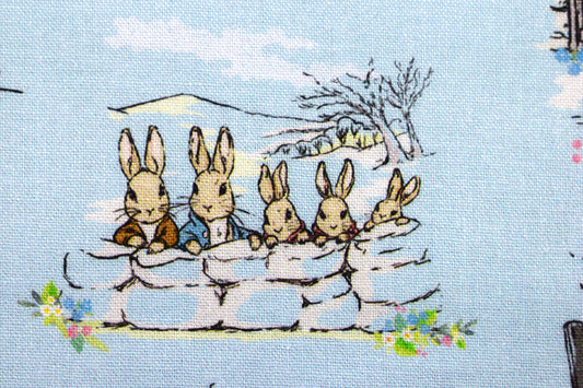 Blue Peter Rabbit quilting fabric, Peter Rabbit, Beatrix Potter - Price by the Half Metre The Quilt Sanctuary