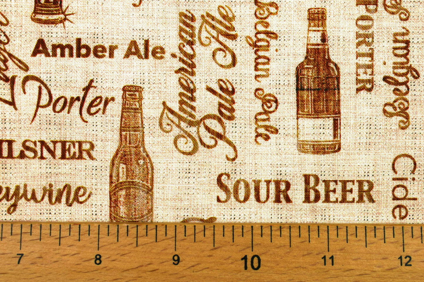 Beer fabric, Types of Beer, Quilting fabric, cotton fabric, quilting treasures, On Tap - Price by the Half Metre The Quilt Sanctuary