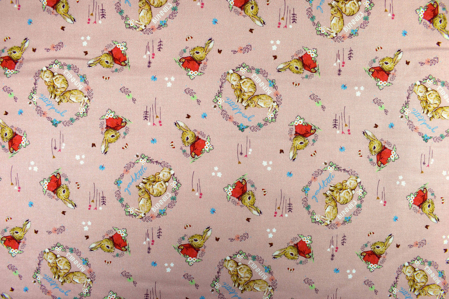 Flopsy Mopsy fabric, Peter Rabbit, Beatrix Potter - Price by the Half Metre The Quilt Sanctuary