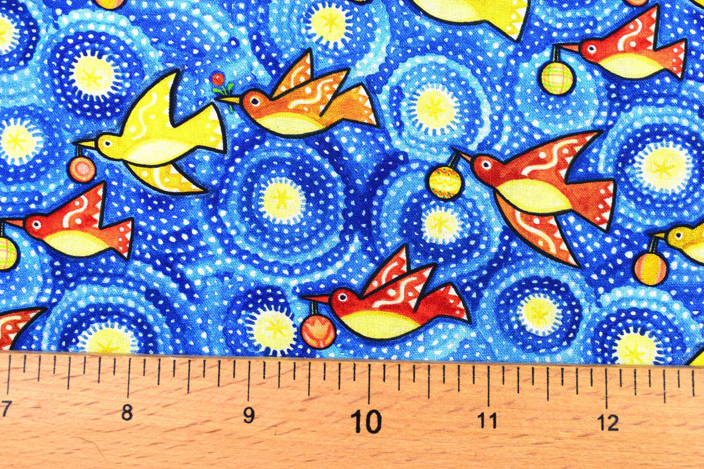 12 days of Christmas fabric, holiday quilting fabric, Price by the Half Metre The Quilt Sanctuary