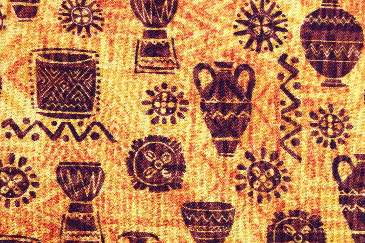 African Pottery fabric, Dreaming of Africa, Quilting fabric, cotton fabric - Price by the Half Metre The Quilt Sanctuary
