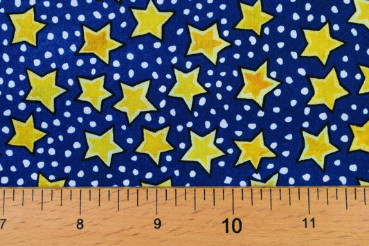 Starry night fabric, Christmas Fabric, holiday quilting fabric, Price by the Half Metre The Quilt Sanctuary
