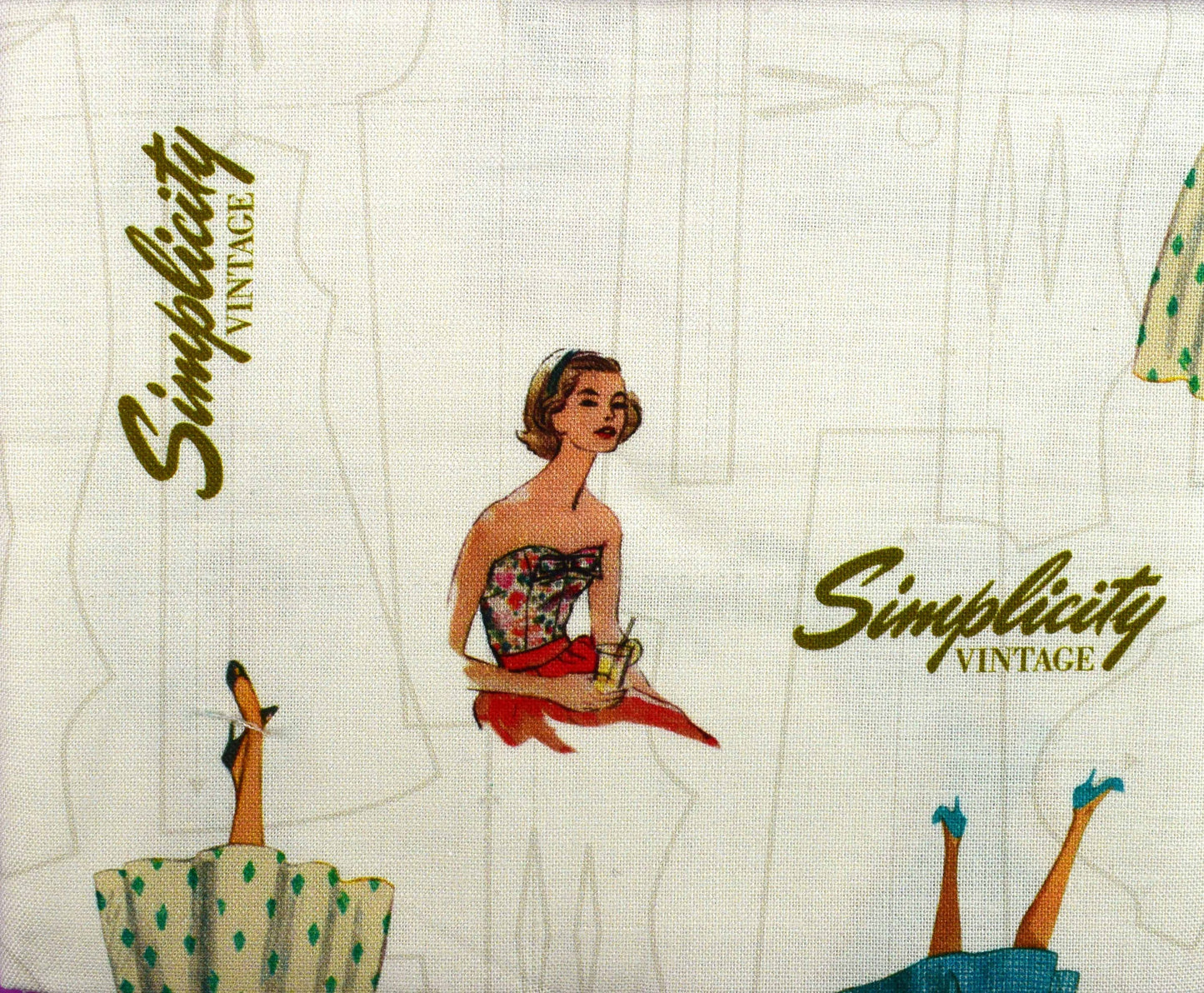 Simplicity Vintage fat Quarter Bundle, fabric bundle, all dressed up The Quilt Sanctuary