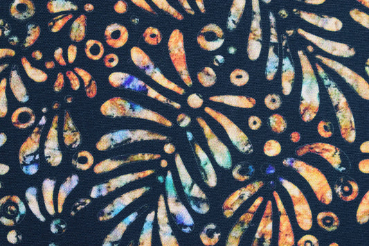 Black batik fabric, Ferns Quilting fabric, cotton fabric, Quilting Treasures, Savannah, Price by the Half Metre The Quilt Sanctuary