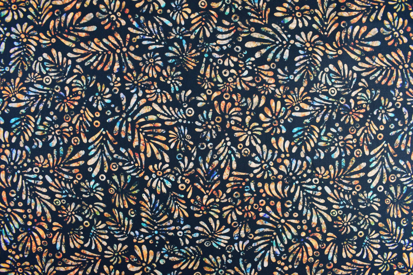 Black batik fabric, Ferns Quilting fabric, cotton fabric, Quilting Treasures, Savannah, Price by the Half Metre The Quilt Sanctuary