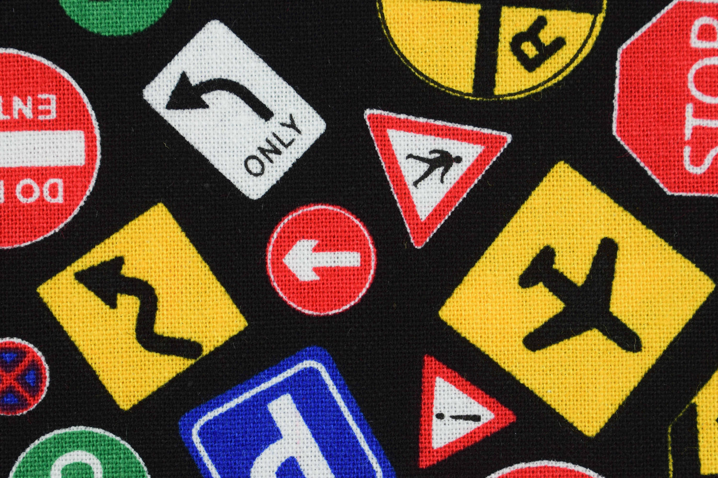 Road Sign Quilting Fabric, all around town, truck fabric - Price by the Half Metre The Quilt Sanctuary