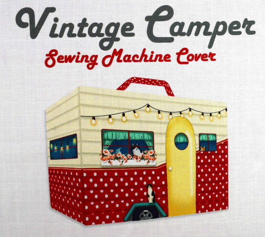 Vintage Camper sewing machine cover, craft panel, sewing kit NOT READY MADE The Quilt Sanctuary