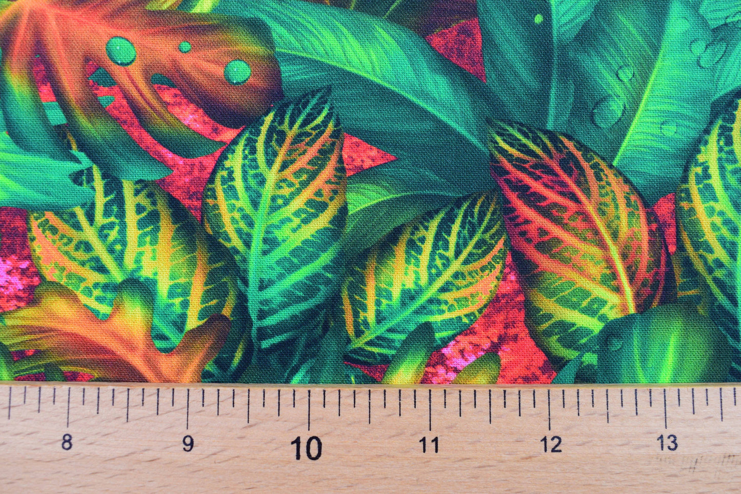 Rain forest fabric, Quilting fabric, cotton fabric, tropical foliage fabric, Price by the Half Metre The Quilt Sanctuary
