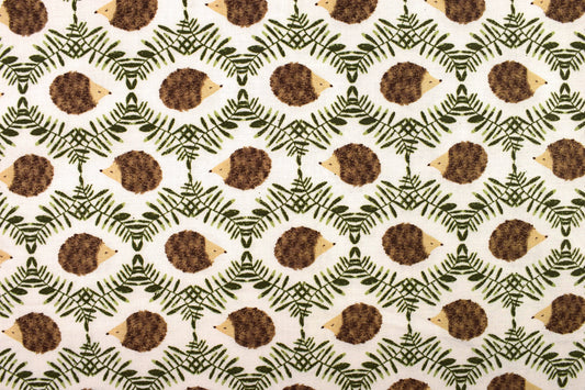 Hedgehog fabric, Quilting fabric, cotton fabric - Price by the Half Metre The Quilt Sanctuary