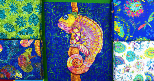 Chameleon fabric bundle, Quilting fabric bundle, 100% cotton fabric The Quilt Sanctuary
