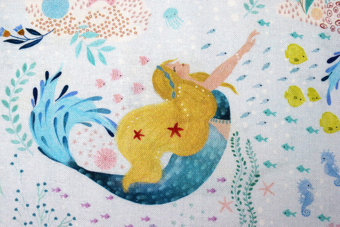 Mermaid Fabric, Quilting fabric, under the sea by Dear Stella, price by the half metre The Quilt Sanctuary
