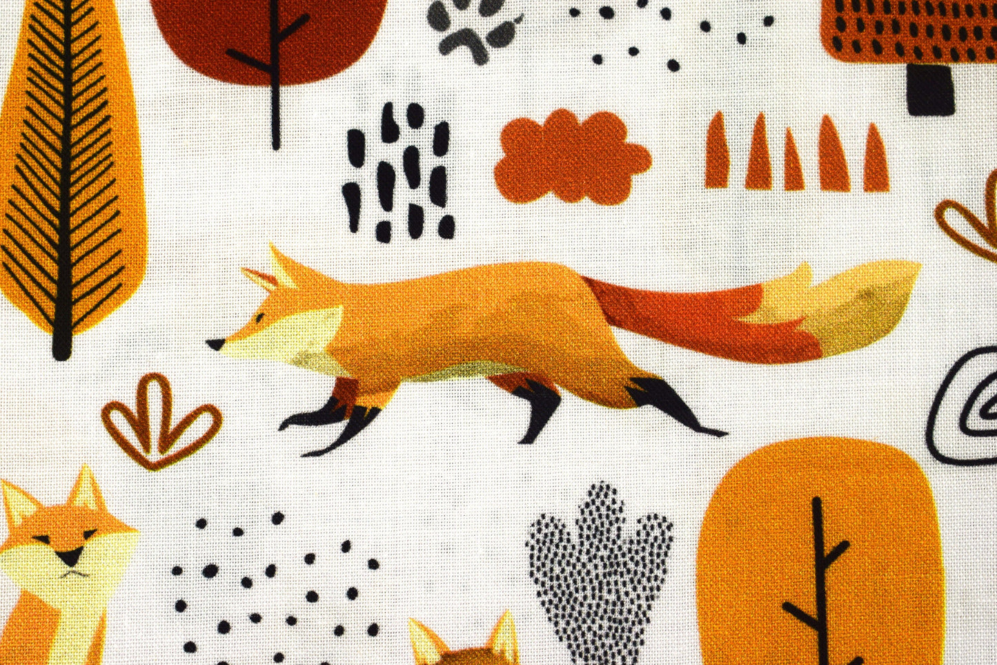 Fox fabric, Quilting fabric, cotton fabric, woodland creatures, Teepee Trail - Price by the Half Metre The Quilt Sanctuary