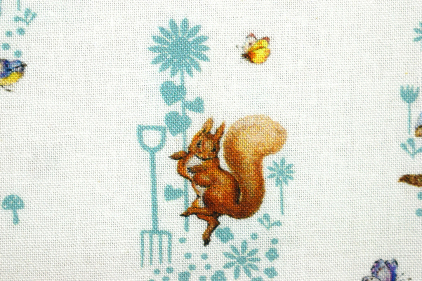 Benjamin Bunny fabric, Peter Rabbit fabric, Organic Cotton Quilting Fabric, Beatrix Potter - Price by the Half Metre The Quilt Sanctuary