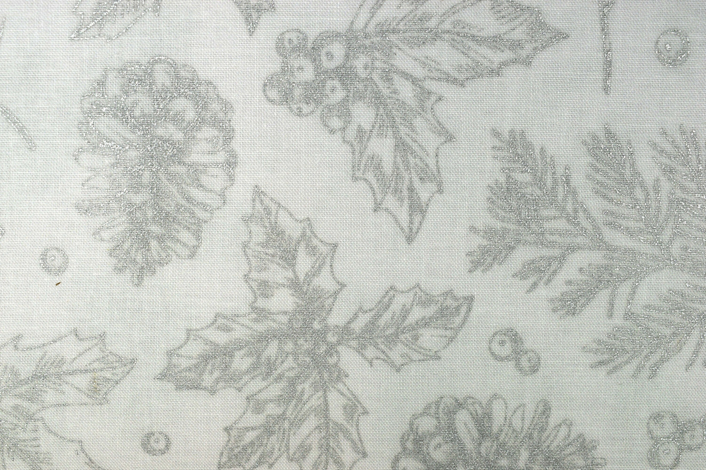 Christmas Glitter fabric, Quilting fabric, Pinecone fabric, Winterlude - Price by the Half Metre The Quilt Sanctuary