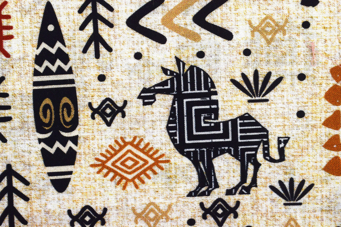 African Tribal fabric, African Animal Quilting fabric, cotton fabric - Price by the Half Metre The Quilt Sanctuary