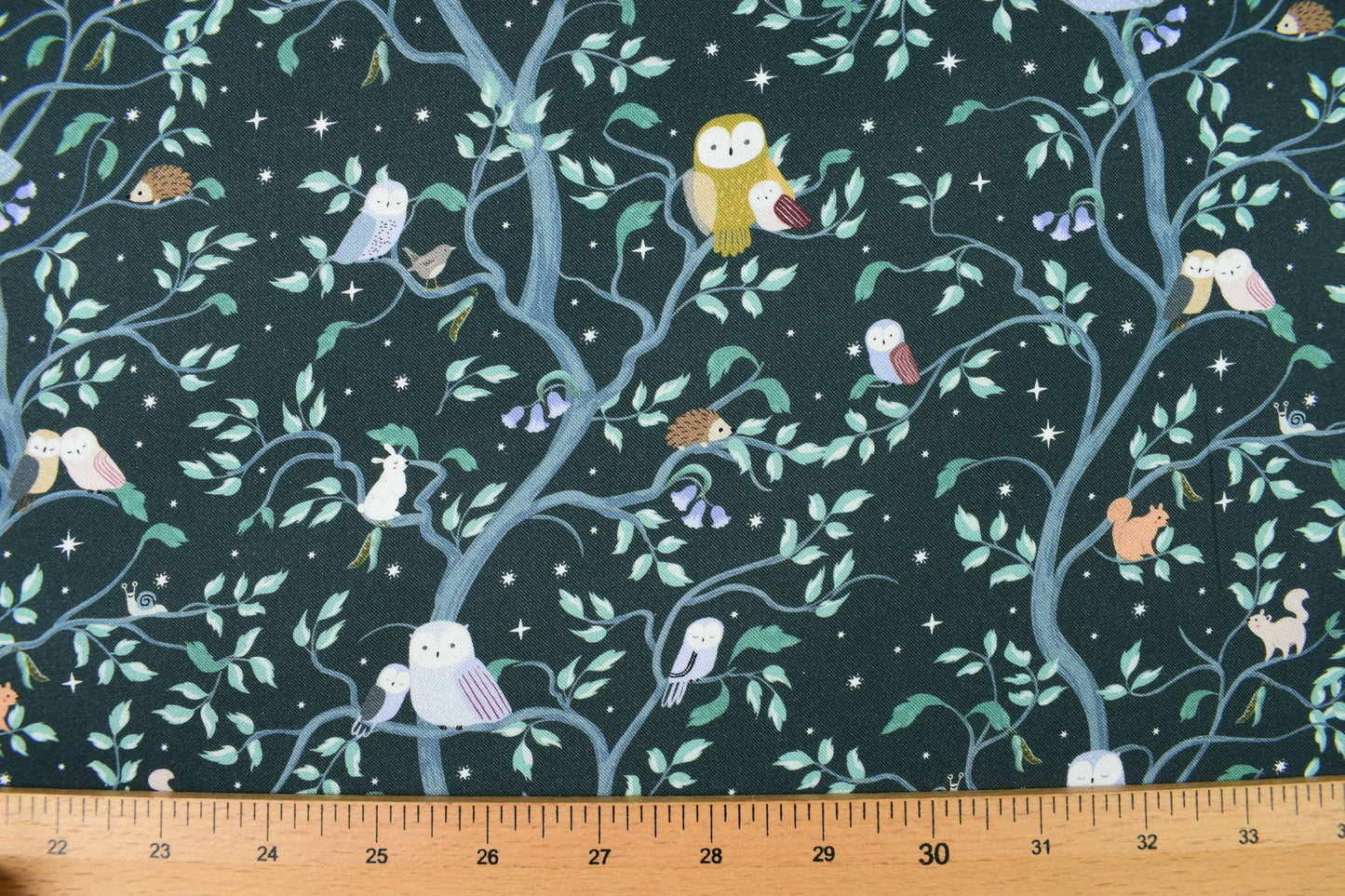 Woodland creatures fabric, Owl fabric, Quilting fabric, cotton fabric, dear Stella - Price by the Half Metre The Quilt Sanctuary