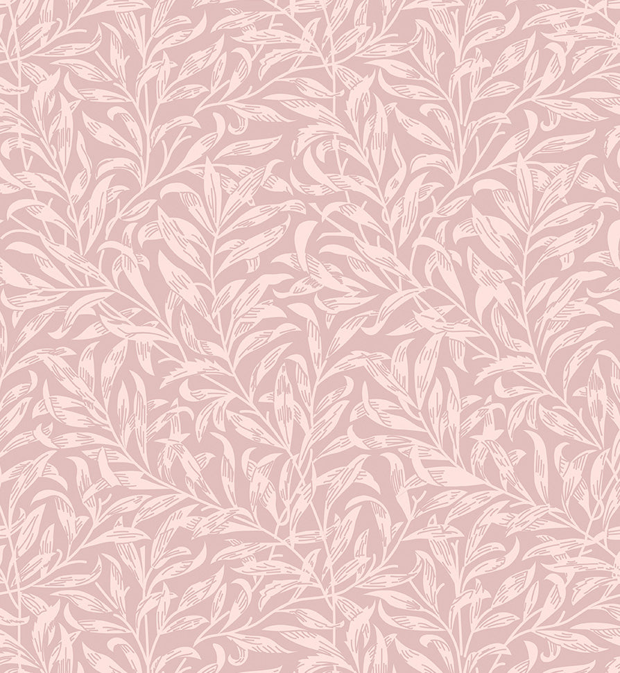 William Morris Willow bough, Blush floral Quilting fabric, extra wide, cotton fabric -  Price by the Half Metre