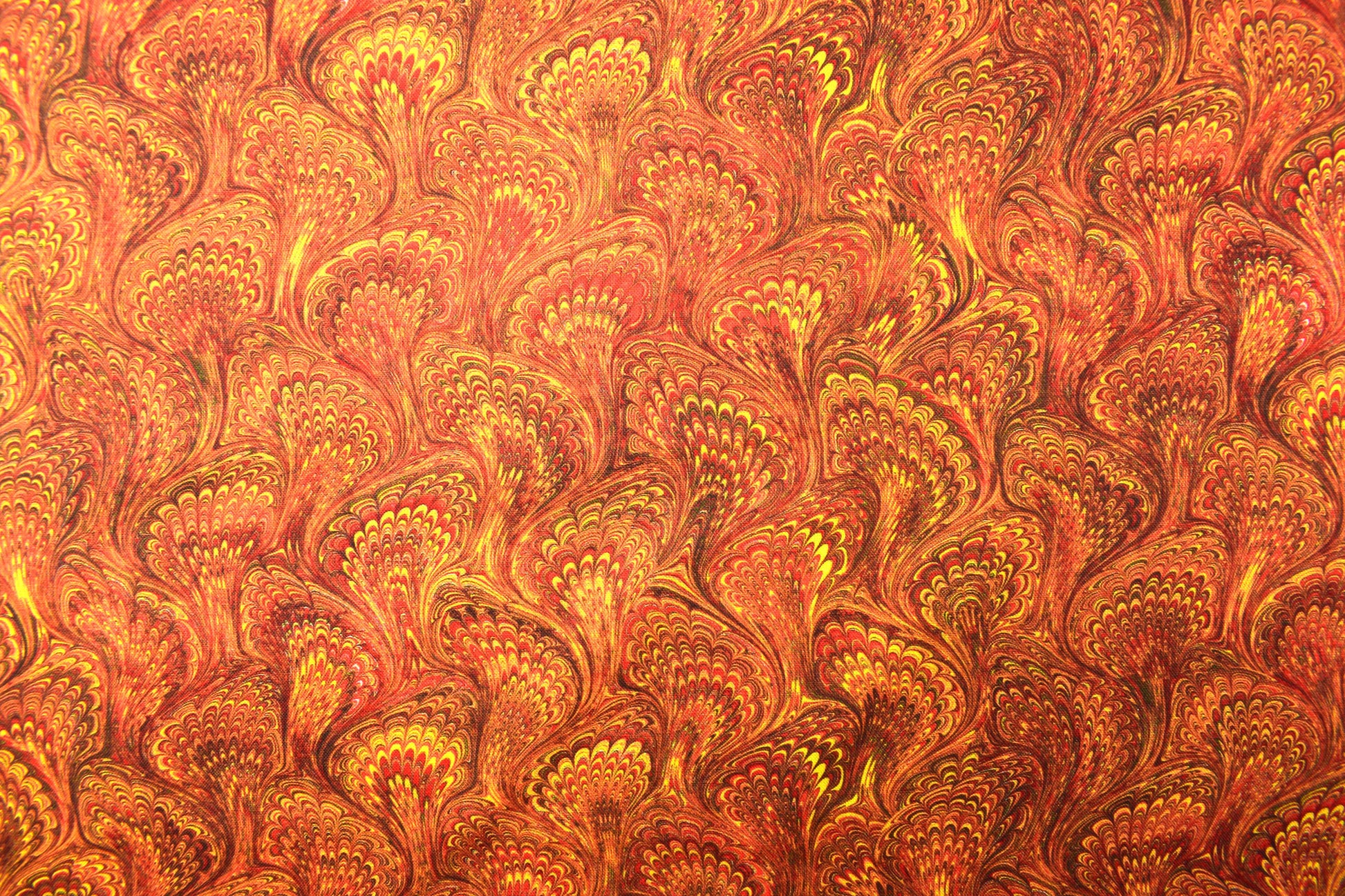 Marbled paper quilting fabric, copper fabric -  Price by the Half Metre - The Quilt Sanctuary