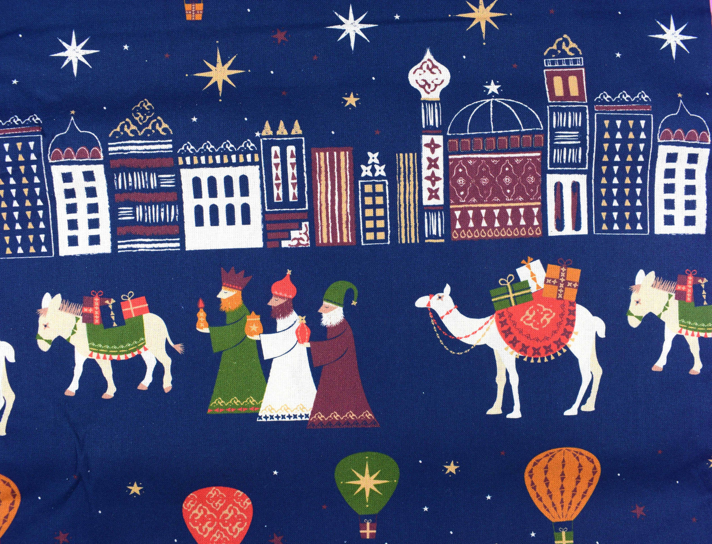 Festive scenes, Three wise men. Christmas fabric, fabric, quilting fabric