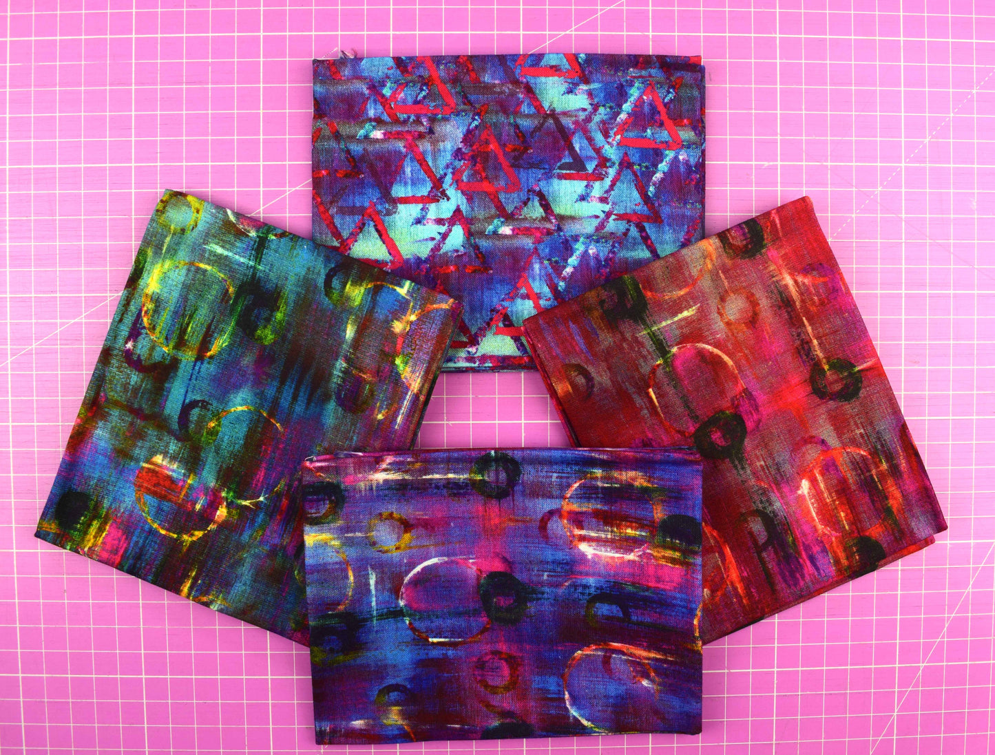 Bold Abstract Cotton Fat Quarter Bundle for Quilting & Craft Sewing