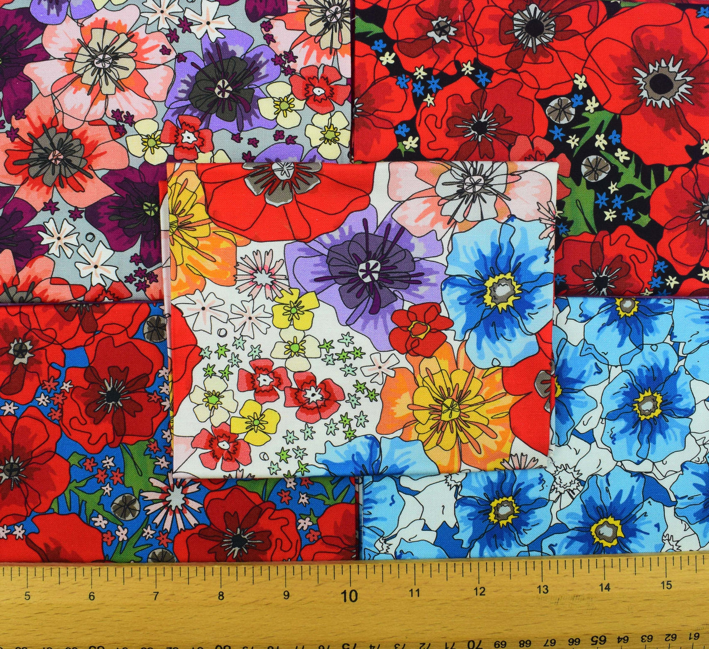 Field of Memories, The Crafty Lass,  Organic Cotton Fat Quarters, quilting fabric