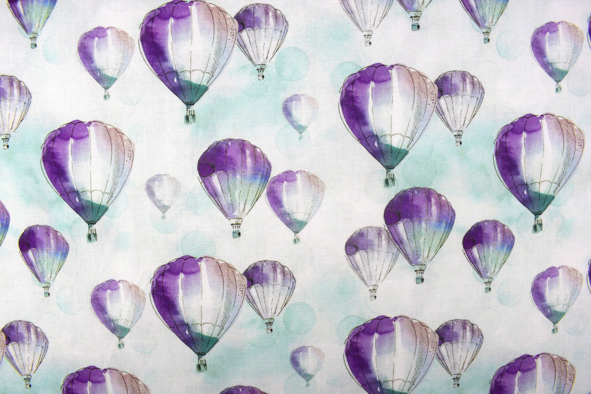Hot air balloon fabric, cotton quilting fabric - Price by Half Metre - The Quilt Sanctuary
