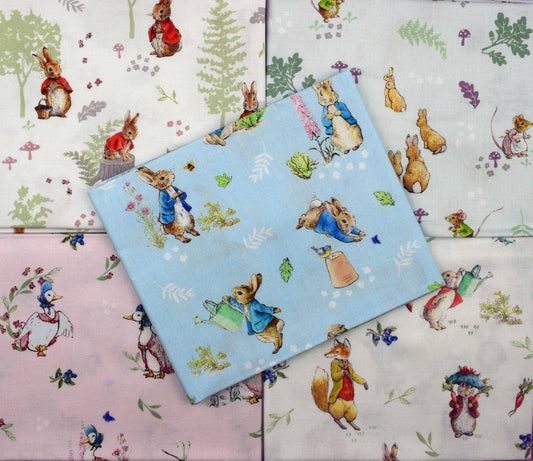 Peter Rabbit Fat Quarter bundle, Tales of the Burrow